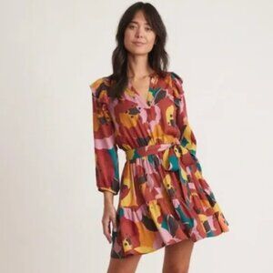 Marien Layer Size L Elise Mini Dress in Exploded Floral Print